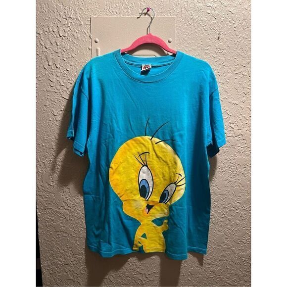 Looney Tunes Tweety Bird T-Shirt 1997 Size Large - Picture 1 of 13